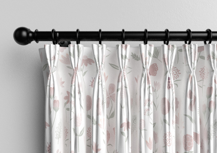 Floral Whimsy, Blush - Made to Measure Curtains - Image 11